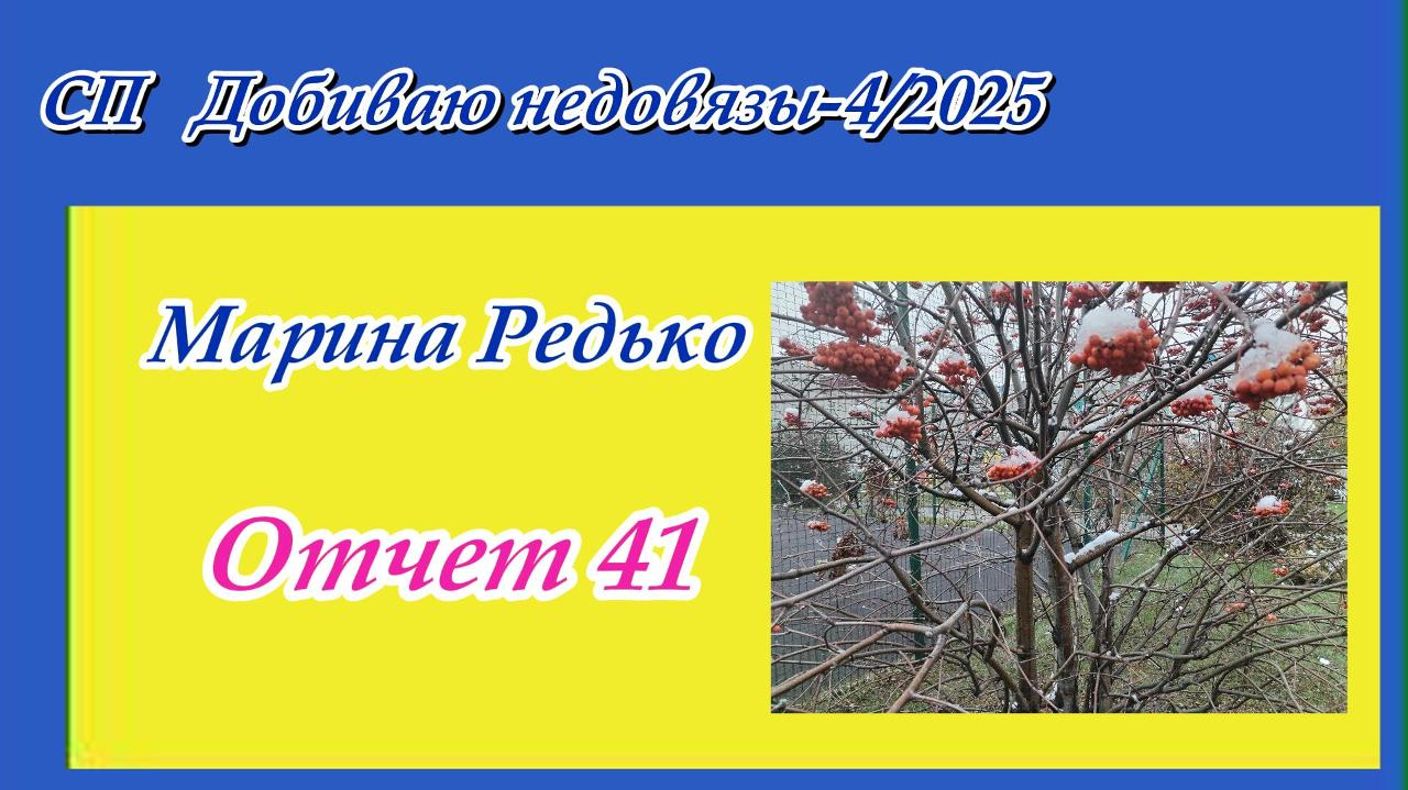 СП "Добиваю недовязы-4/2025" / Отчет 41 смотреть онлайн
