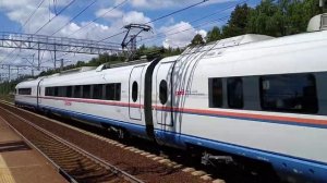 ЭЛЕКТРОПОЕЗД ЭВС1-07 Сапсан платформа Фирсановская