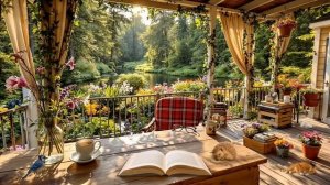 Фон для расслабления. Озеро в лесу и расслабляющие звуки природы