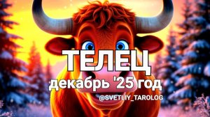 ♉️ ТЕЛЕЦ. ДЕКАБРЬ 2025 год 🔮