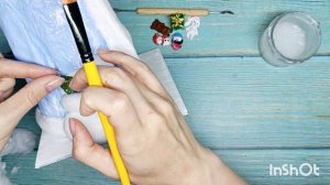 Мешок Деда Мороза - миниатюра для ватной игрушки