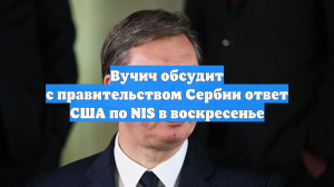 Вучич обсудит с правительством Сербии ответ США по NIS в воскресенье