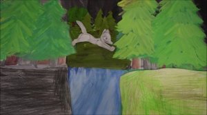 Этюд "Про волка" Легкобитова Владислава, 10 лет