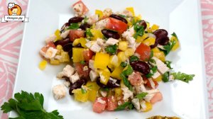 Салат с курицей без майонеза