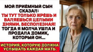 ЕЁ ИСТОРИЯ ИЗ ВОРОНЕЖСКОЙ ОБЛАСТИ 👵💔  Сын сказал Ты только жрёшь и спишь! — И тогда я сделала это…