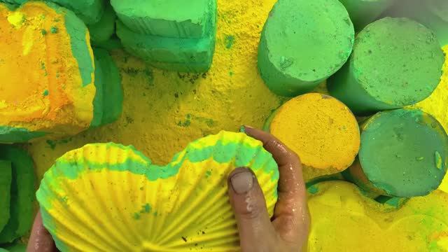 АСМР!!! Жёлто-зелёное наслаждениееееее !!!!!!! смотреть онлайн