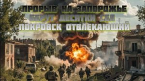 Новости СВО Сегодня-прорыв на Запорожье. Берут десятки сел. Покровск отвлекающий