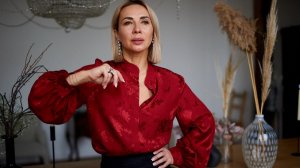 блузка из шелкового жаккарда Императорские павлины