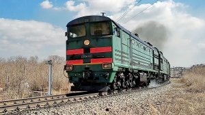 Магнитогорская железная дорога, тепловоз, вокзал, электричка (21.04.2019)