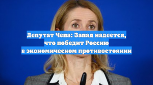 Депутат Чепа: Запад надеется, что победит Россию в экономическом противостоянии