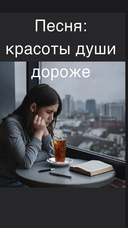 Песня: Красоты души дороже