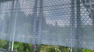 Штора крючком на балкон - Обзор