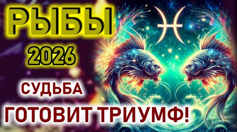 Рыбы - гороскоп на 2026 год. Вас ждет триумф! Астрология