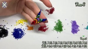 🌟Звезда из бисера двойным мозаичным плетением ⭐️