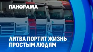 Все литовские фуры размещены на спецстоянках. Что происходит на границе? Панорама