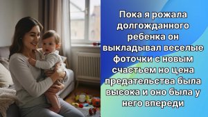 Пока я рожала долгожданного ребёнка муж выкладывал весёлые фоточки с новым счастьем