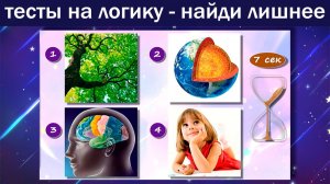 Тесты на логику. Найдите лишний. Проверьте свою сообразительность
