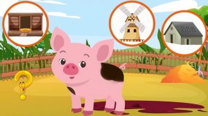 Животные для детей - Чей домик  Кто в каком домике живет - Развивающее для детей