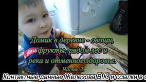 Домик в деревне - овощи, фрукты, рядом лес и река и отменное здоровье. Часть 2.