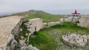 На руинах 68 зенитной арт. батареи ПВО Черноморского флота