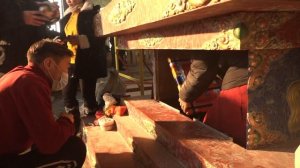 Архивное видео. Статуя Ямантаки в Кызыле