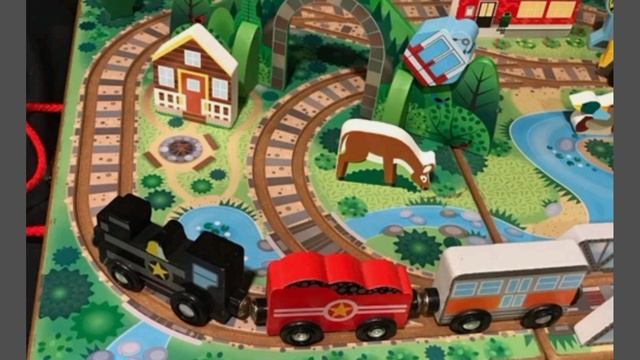 Забавные игрушки из дерева. Деревянная железная дорога Melissa & Dou смотреть онлайн