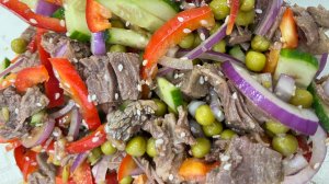 Салат с говядиной