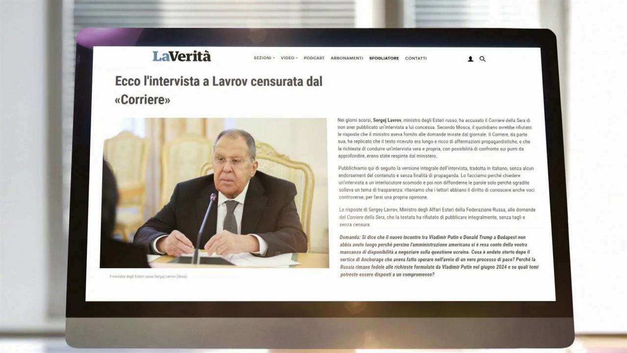 В Италии обратный эффект вызвала цензура интервью Сергея Лаврова.