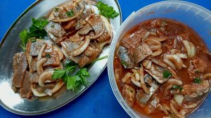 СЕЛЬДЬ МАРИНОВАННАЯ В ТОМАТНОМ СОКЕ ,ПРЕСЕРВЫ