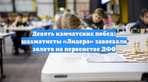 Девять камчатских побед: шахматисты «Лидера» завоевали золото на первенстве ДФО