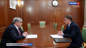 Казбек Коков встретился с главой администрации Терского района Асланби Хуштовым