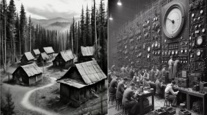 На острове в тайге находится древняя установка изменяющая время