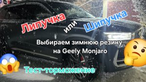 Выбираем зимнюю резину на Geely Monjaro: Липучка или ШИПУчка?🤔 - текст зимней резины за городом