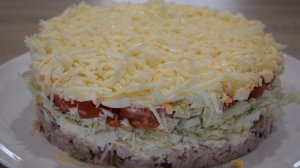 Салат «СНЕЖНАЯ КОРОЛЕВА». Идеальное сочетание ПРОСТОТЫ и изысканности на новогоднем столе