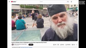 Протестантский евангелик vs Православный батюшка. Уличная проповедь без любви.