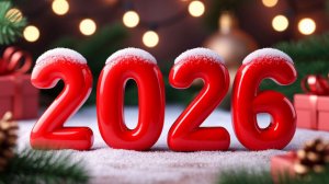 Футаж №14 Сборник - С Новым 2026 годом! Новогодние Футажи для Творчества 2026 года!