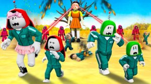 Семья Джей Джея и Майки против ИГРЫ В КАЛЬМАРА QUID GAME! Анимация Роблокс