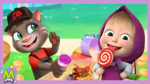 Маша и Медведь против Говорящего Тома.Конкурс Вкусняшек от Мультгероев.Кто Лучший Повар