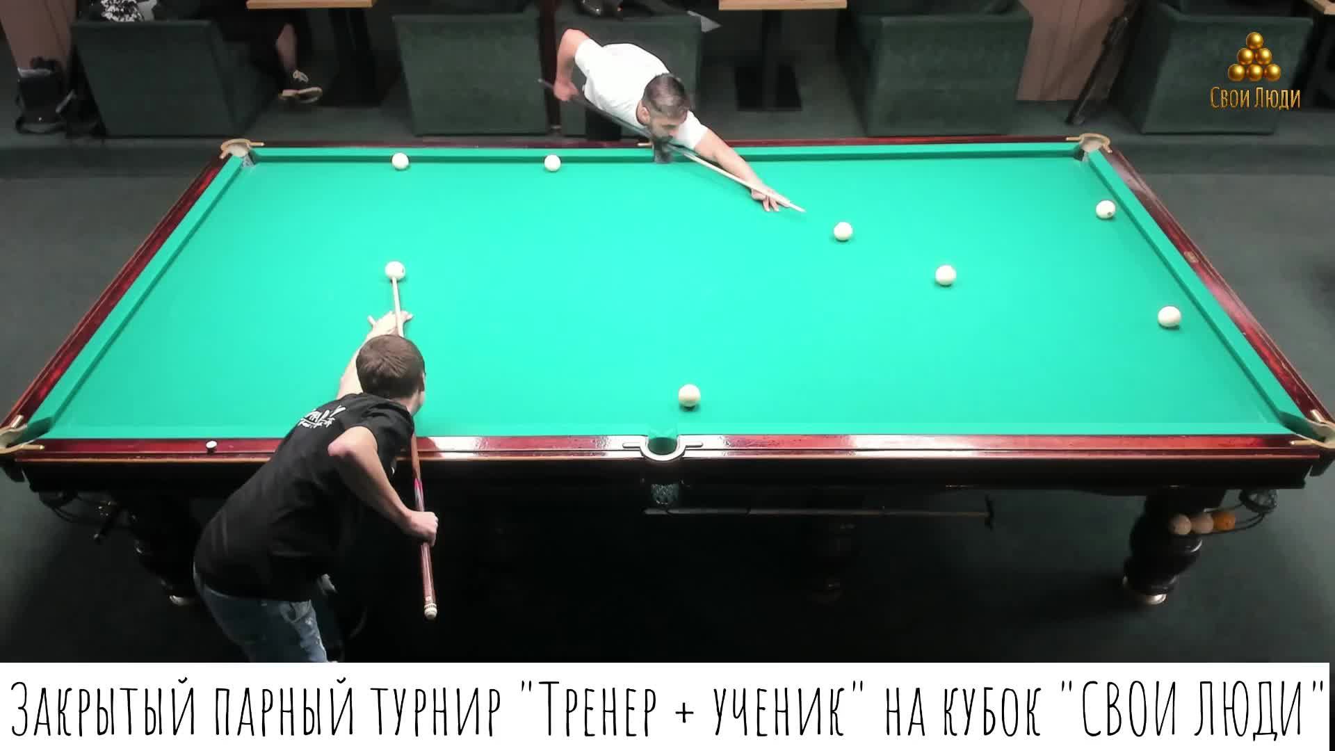 Закрытый парный турнир "Тренер + ученик" на кубок "СВОИ ЛЮДИ" Рудчик/Смирнов - Гончаров/Павлов