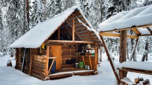 Взял Девушку в Лесную избу Стройкой Заниматься. Сделали в предбаннике столешницы.