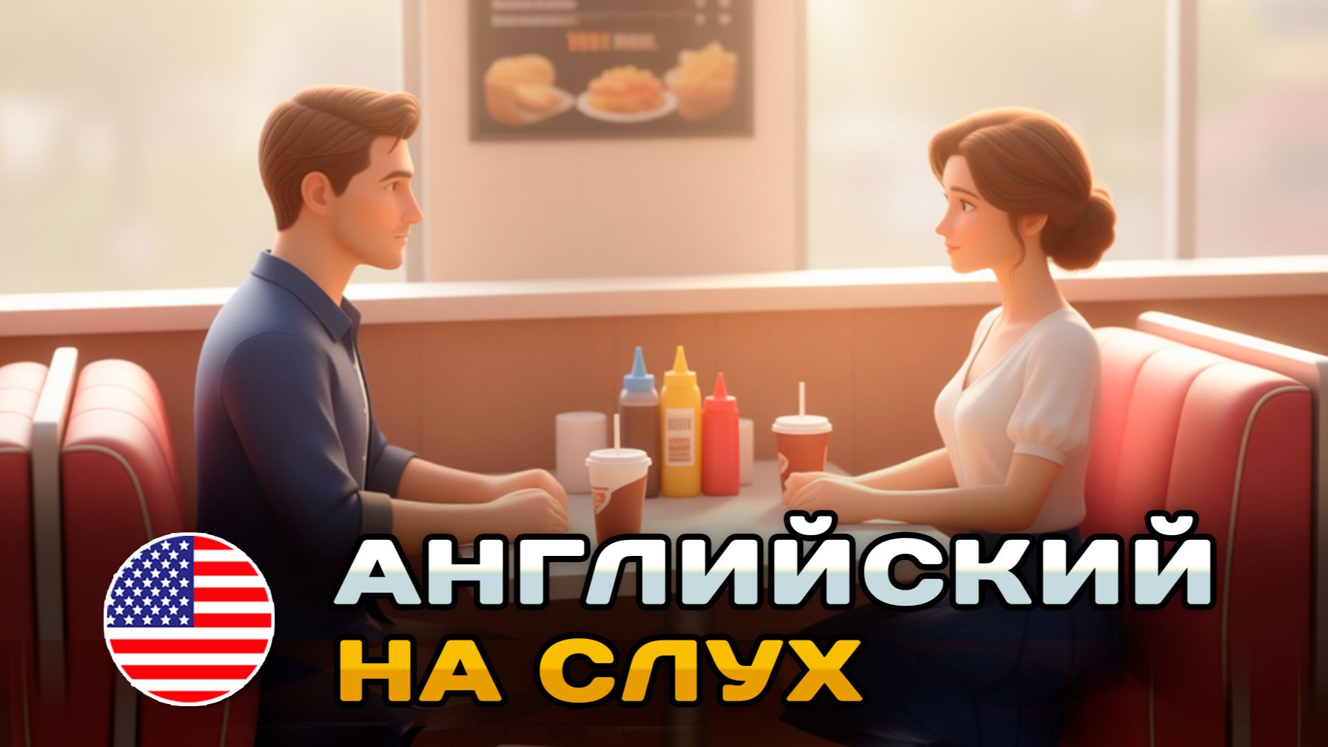 ПРОСТОЙ диалог на слух (A1-A2): В кафе | Английский на слух 🎧