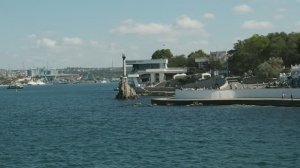 На пароме по Севастопольской бухте (Севастополь).