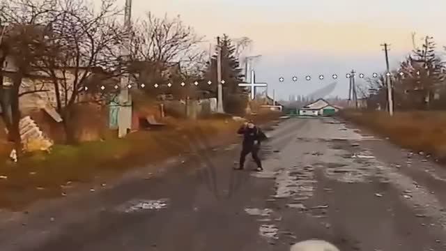 Наш дрон и украинский мирный житель