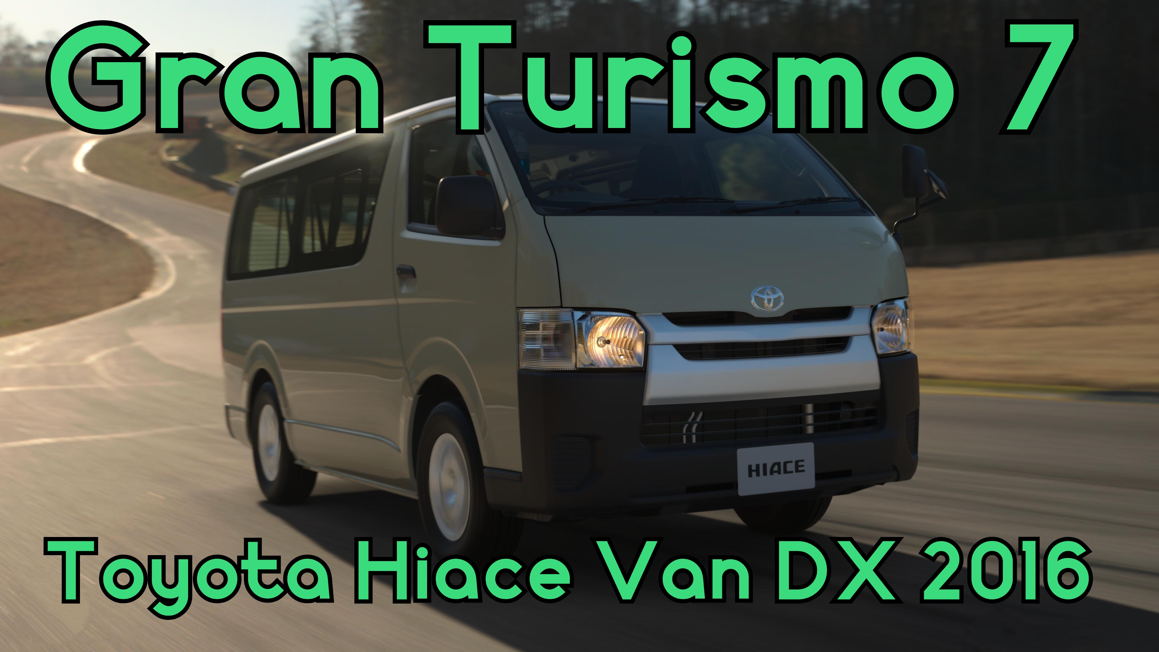 Toyota Hiace Van DX 2016 — вместительный фургон для любых задач в мире Gran Turismo 7 🔥🚜
