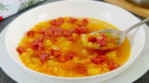 Гороховый суп с копченой колбасой. Теперь готовлю только так