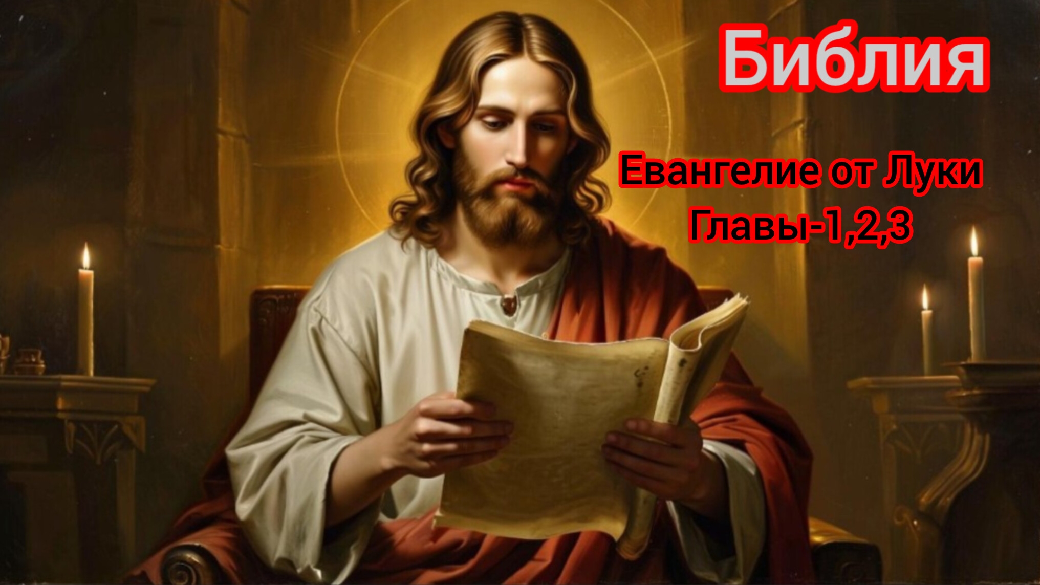 📖Библия🕯️Евангелие от Луки главы- 1,2,3🙏 смотреть онлайн