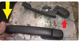 Замена наружной ручки двери на Калине и Гранте