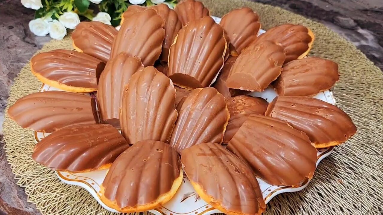 Французское Печенье «Мадлен»...🍪🍫😋    Рецепт ⤵️
