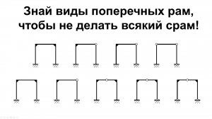 Какие виды поперечных рам ты знаешь?
