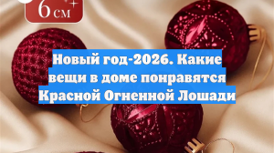 Новый год-2026. Какие вещи в доме понравятся Красной Огненной Лошади